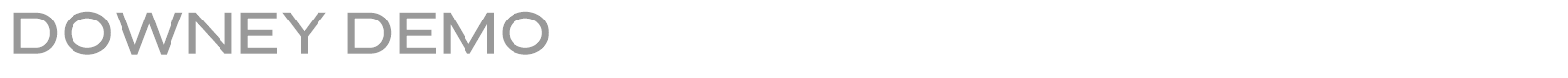Downey font preview